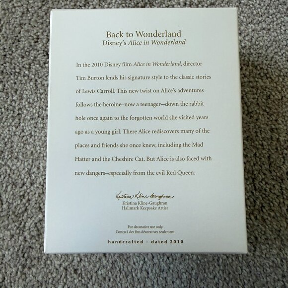 Hallmark 2010 Keepsake Alice in Wonderland Back to Wonderland Teapot Ornament - Picture 2 of 9